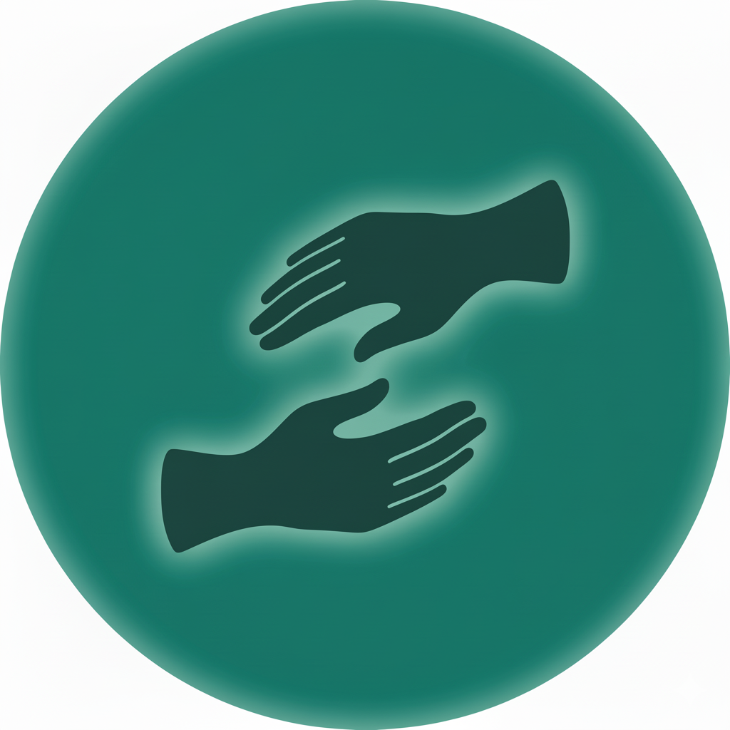 Icône mains de soin